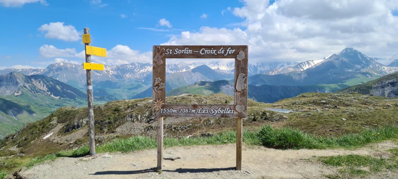 Agreable Appartement De 6 Pers Au Pieds Des Pistes ,Wifi Gratuit A Saint-Sorlin-D'Arves Labelise 3 Etoiles Au Gite De France Ngoại thất bức ảnh
